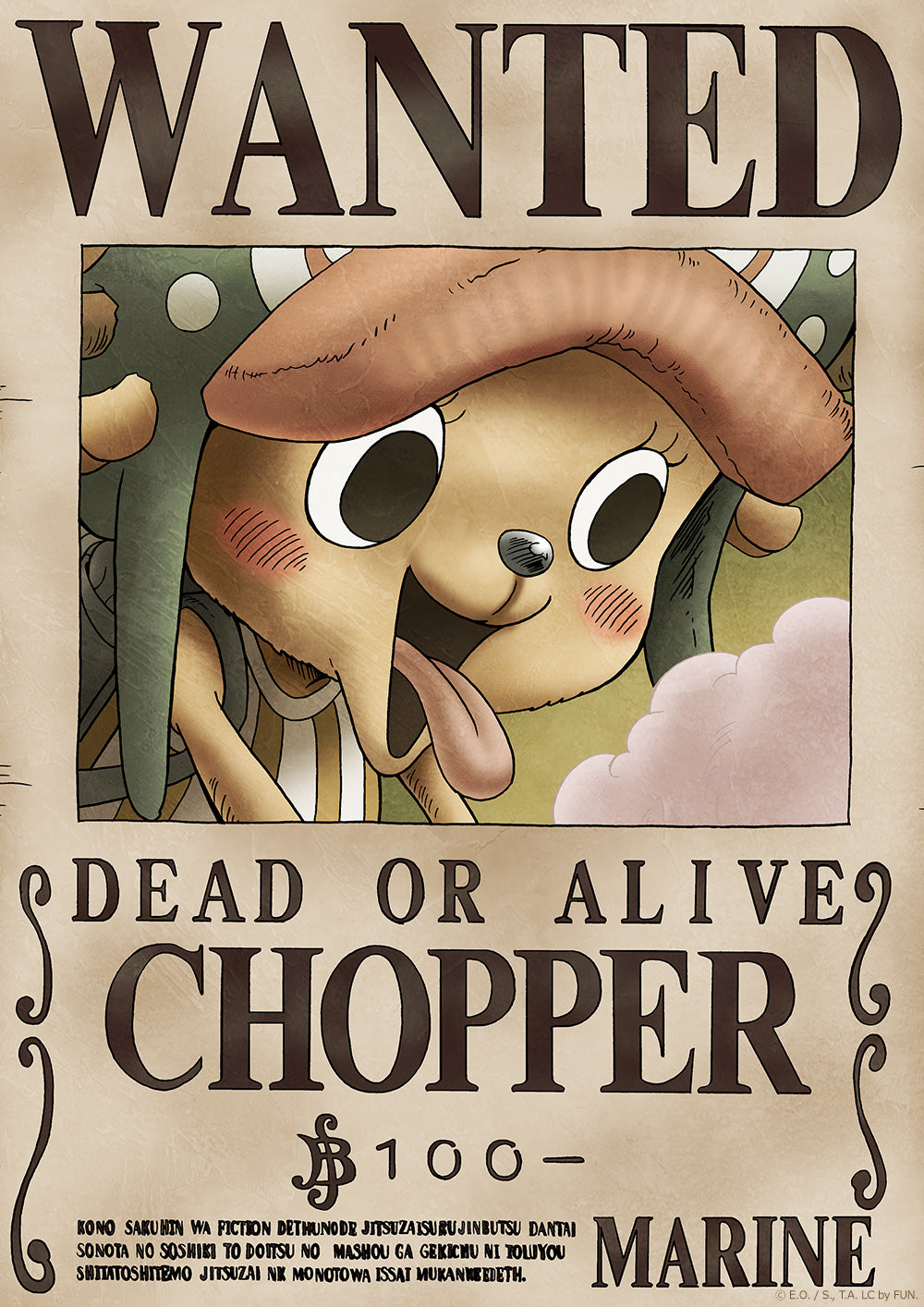 ONE PIECE WANTED:  Dead or Alive Poster: Chopper ( Official Licensed )