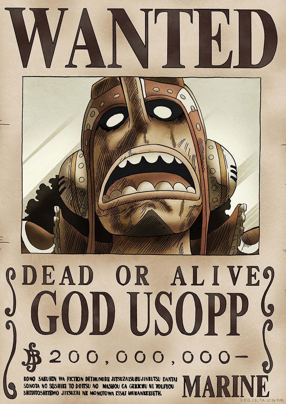 ONE PIECE WANTED: Dead or Alive Poster: God Usopp ( Official Licensed – THE  NERD CAVE
